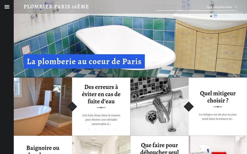 Plombier Paris 16ème - La plomberie au coeur de Paris