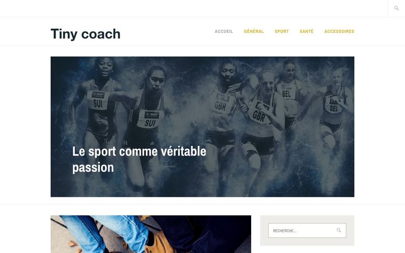 Tiny coach - Le sport comme véritable passion