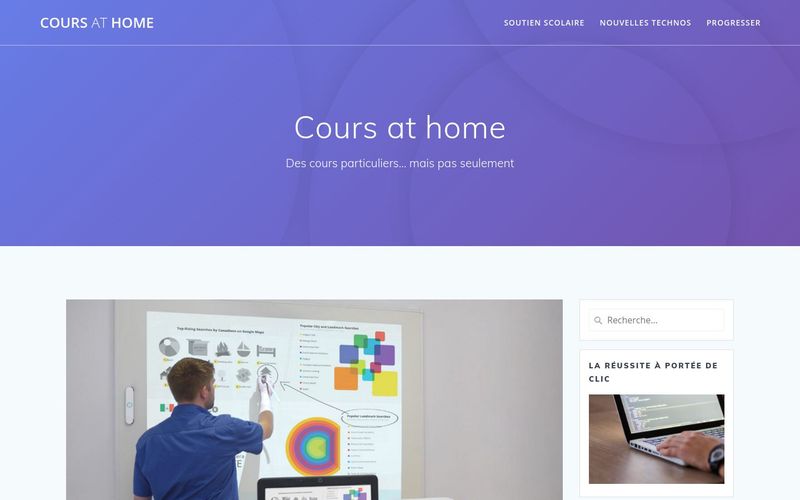 Cours at home - Des cours particuliers... mais pas seulement
